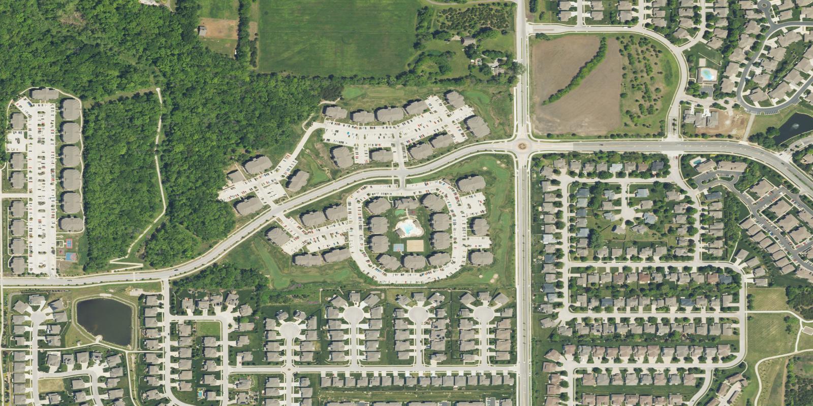 Satellite view of The Links at Kansas Golf Club