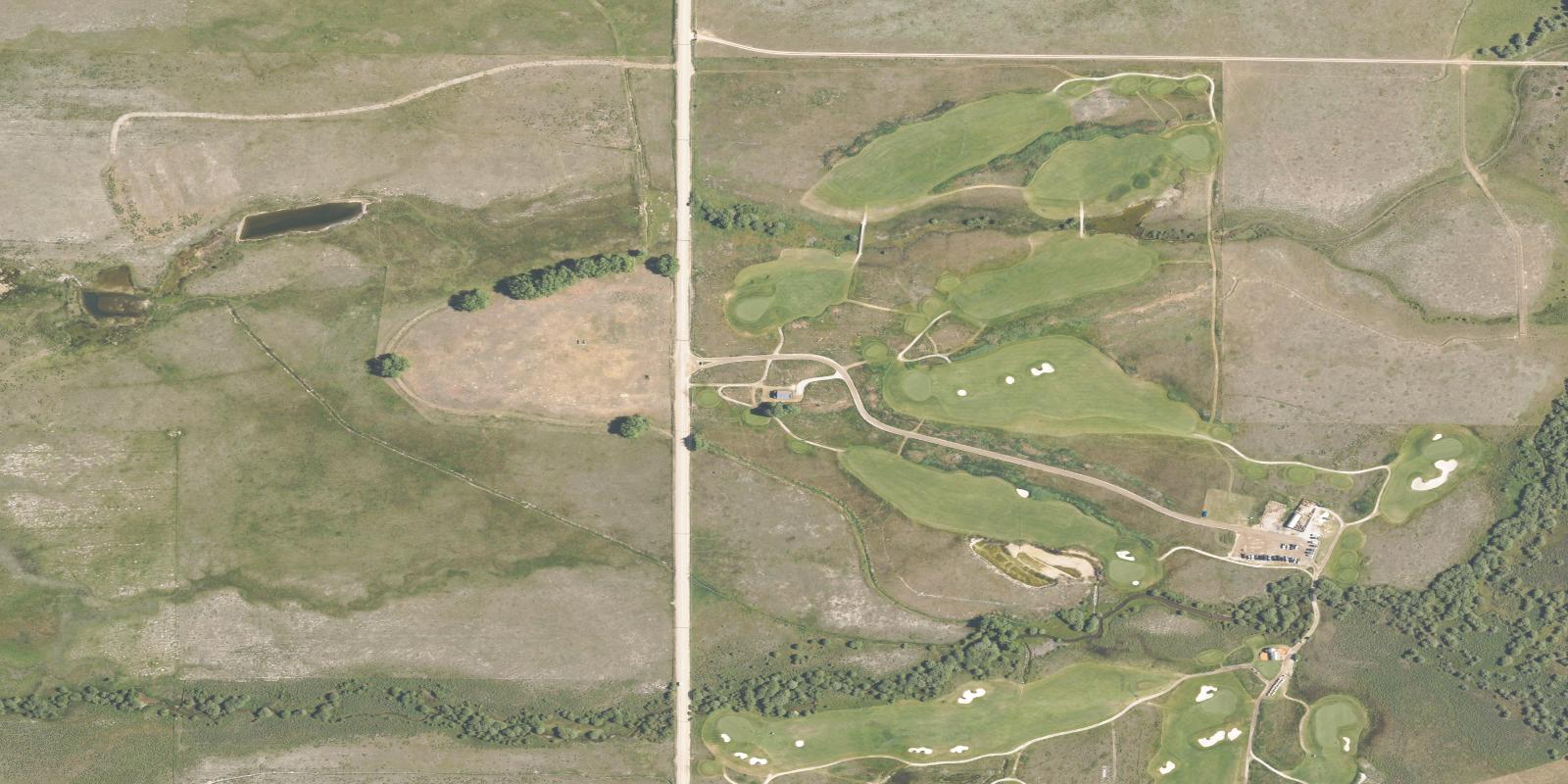 Satellite view of The Links at Teton Pines