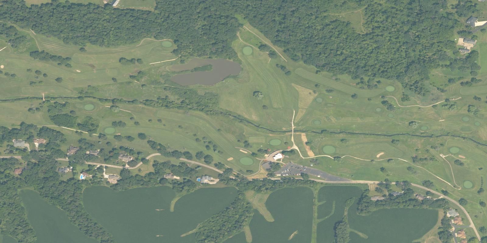 Satellite view of The Oaks Golf Course