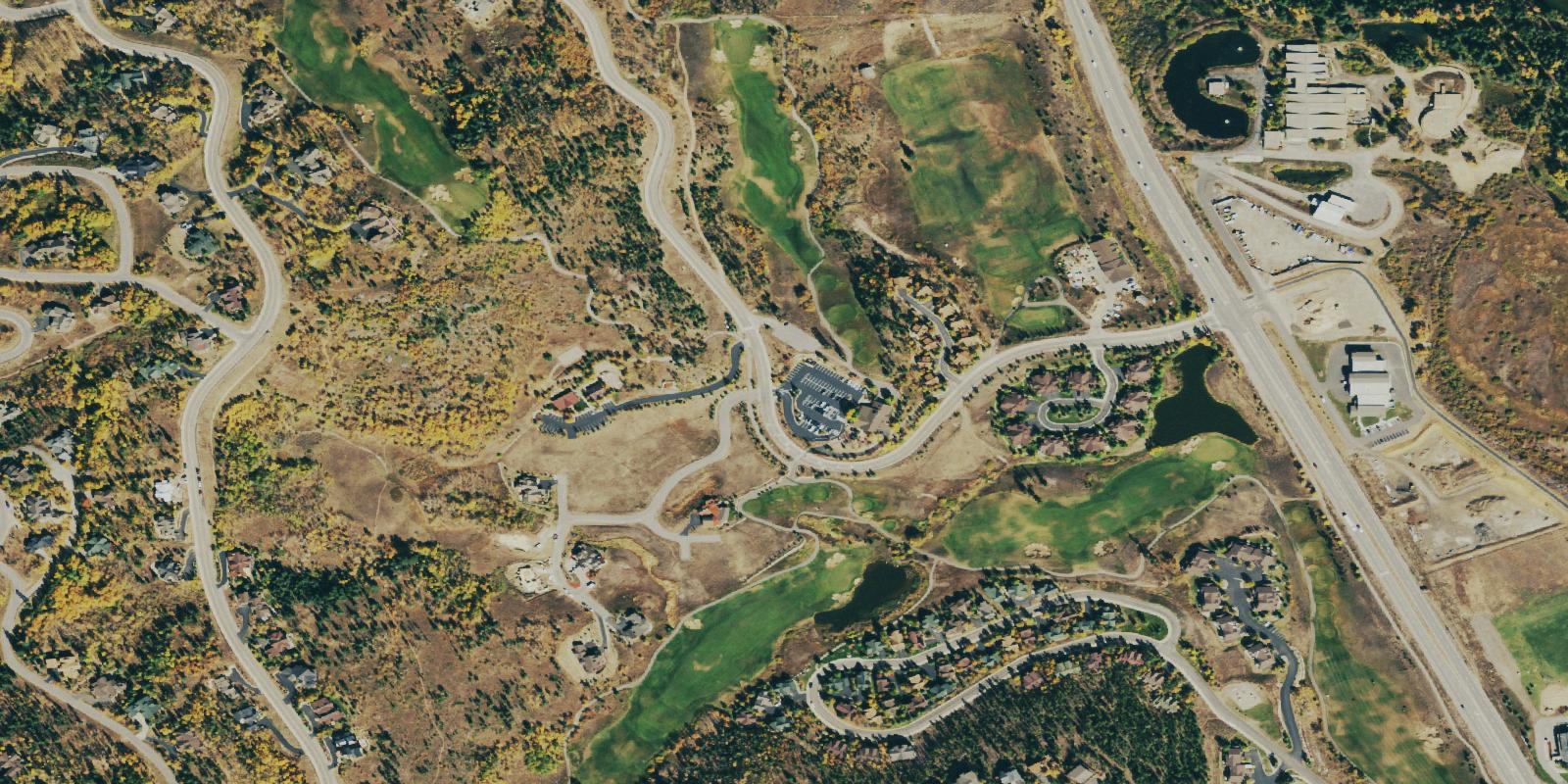 Satellite view of The Raven Golf Club At Three Peaks