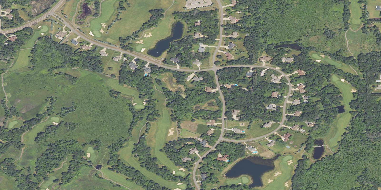 Satellite view of The Refuge Golf Course