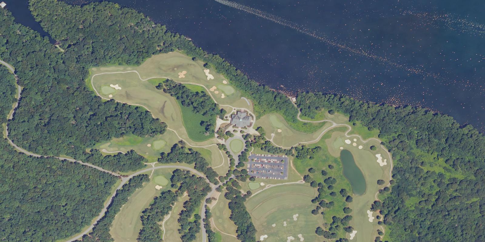 Satellite view of The Robert Trent Jones Golf Trail at The Shoals