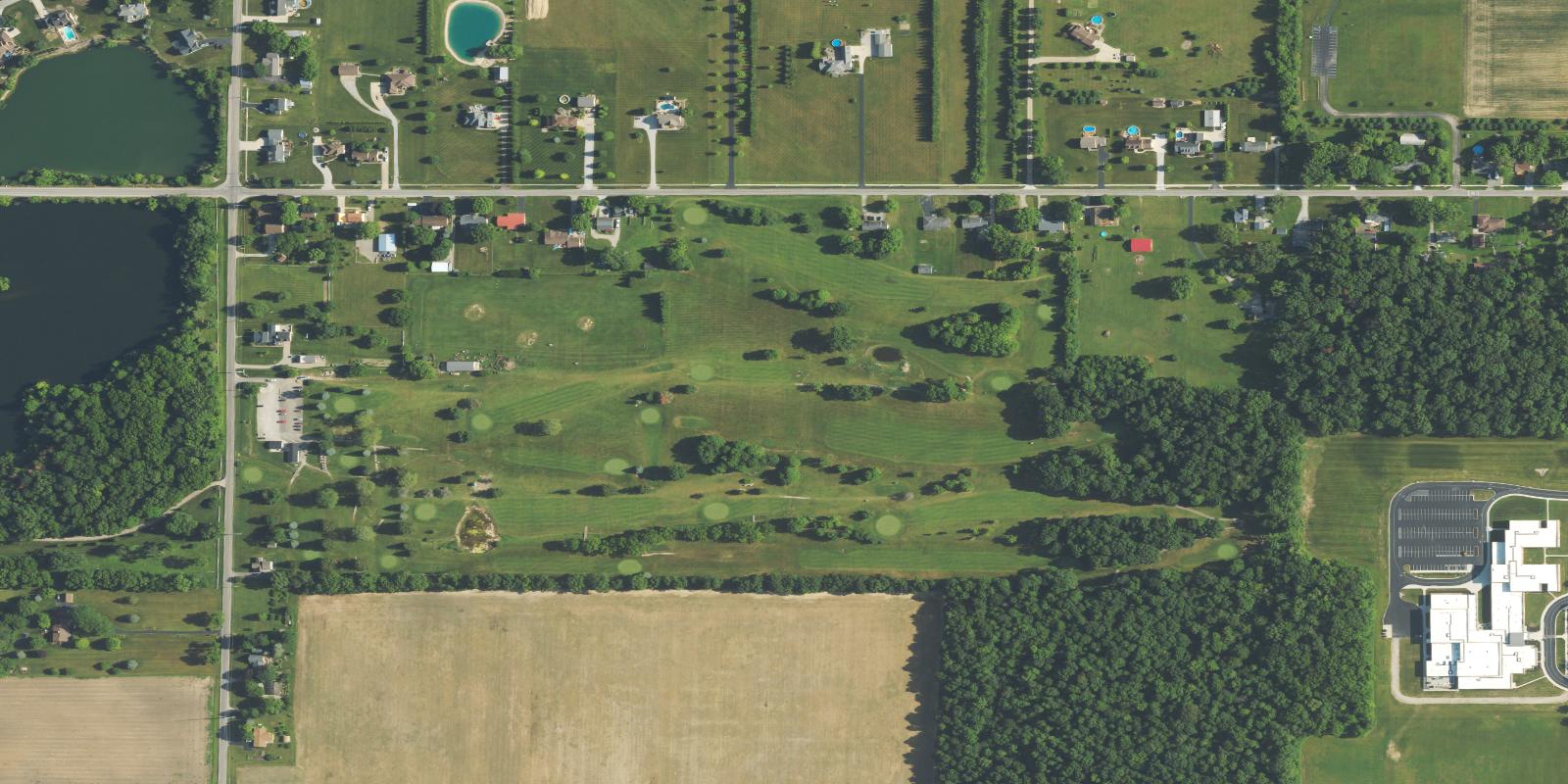 Satellite view of Three Sticks Golf Club