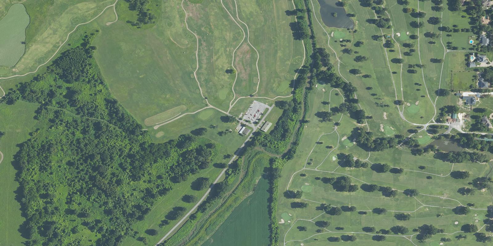 Satellite view of Thunder Bayou Golf Links