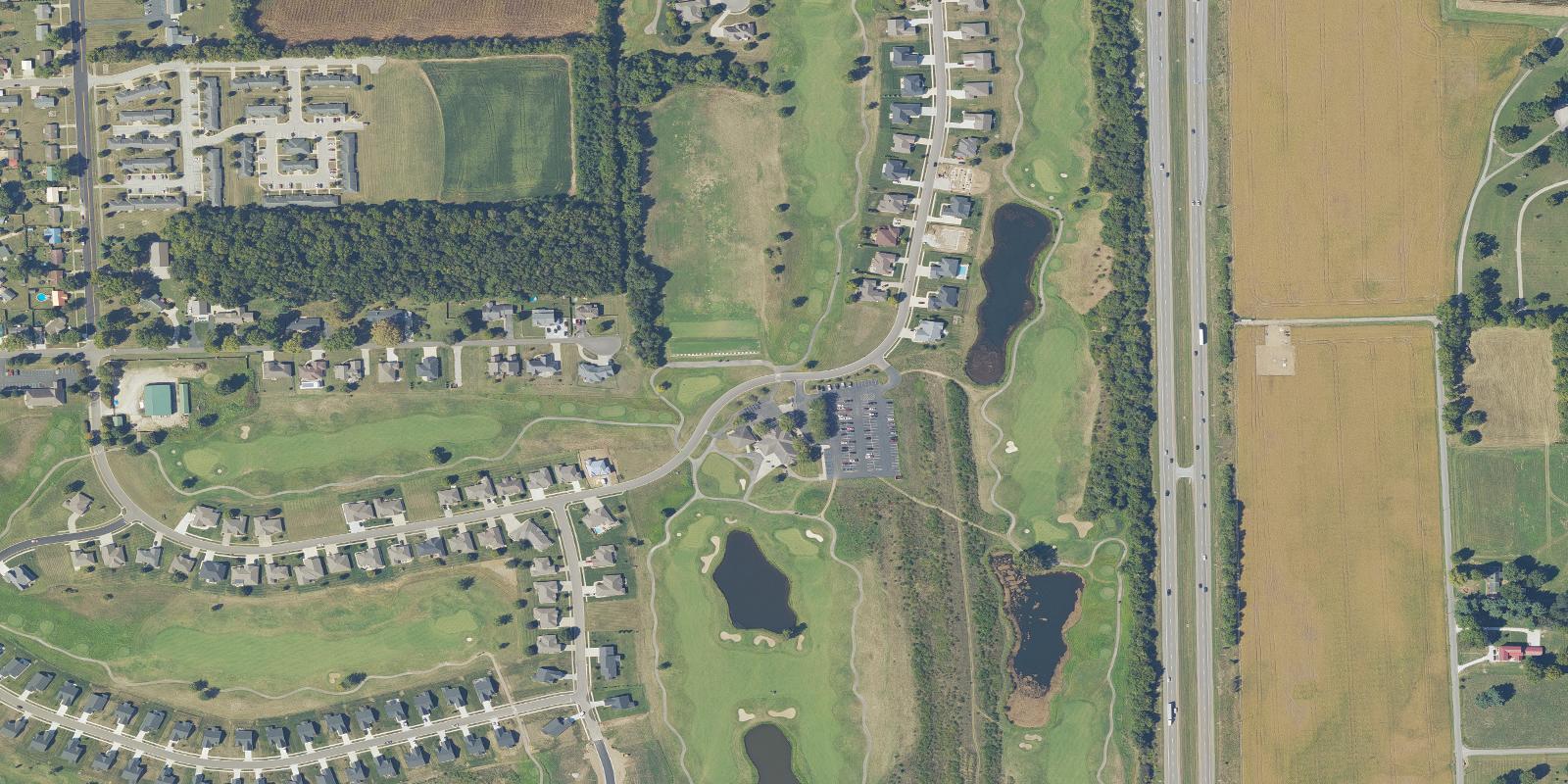 Satellite view of Timbergate Golf Course