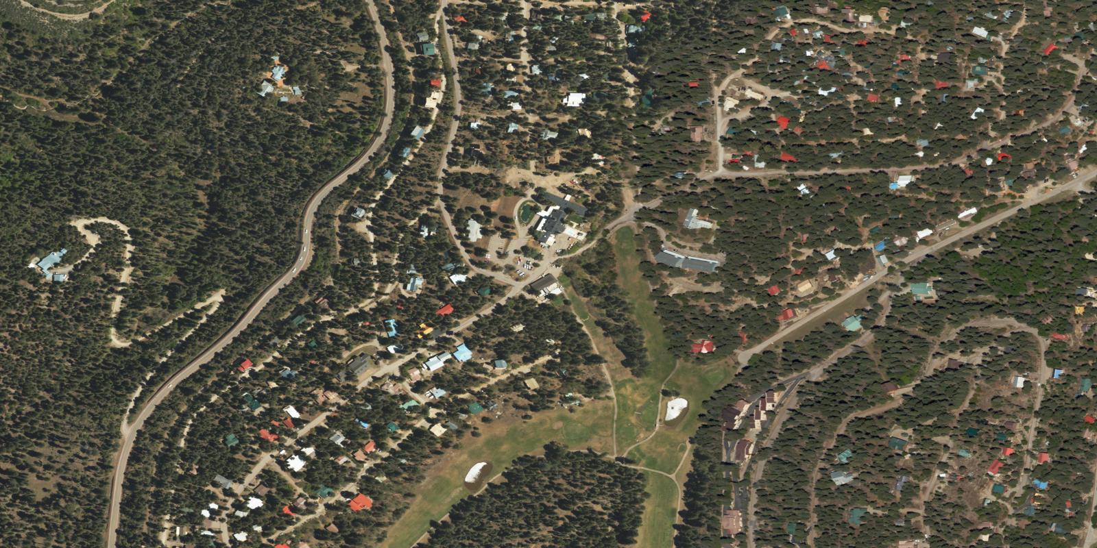 Satellite view of Timberon Golf Course