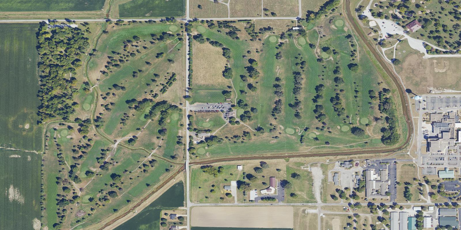 Satellite view of Tipton Municipal Golf Course