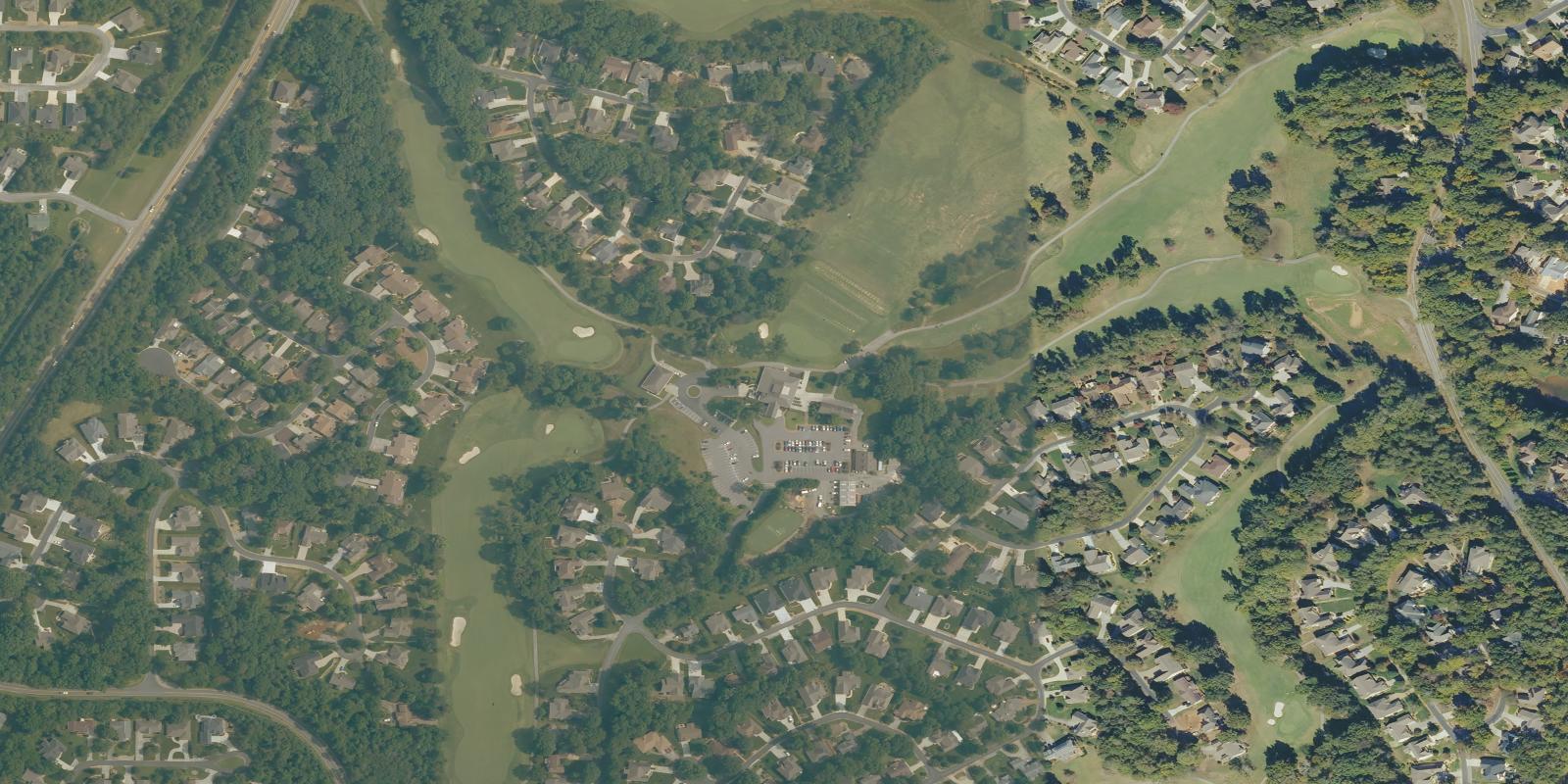 Satellite view of Toqua Golf Course