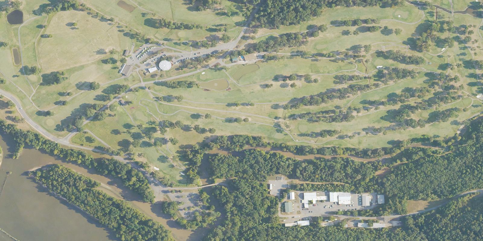 Satellite view of Tournament At Burns Park Golf Course