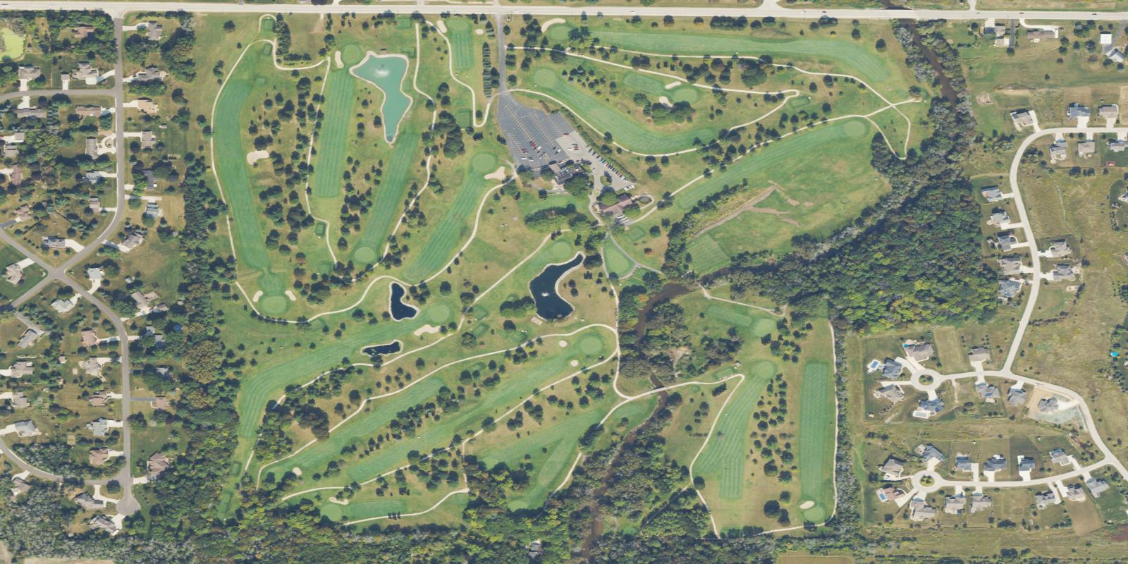 Satellite view of Town & Country Golf Course