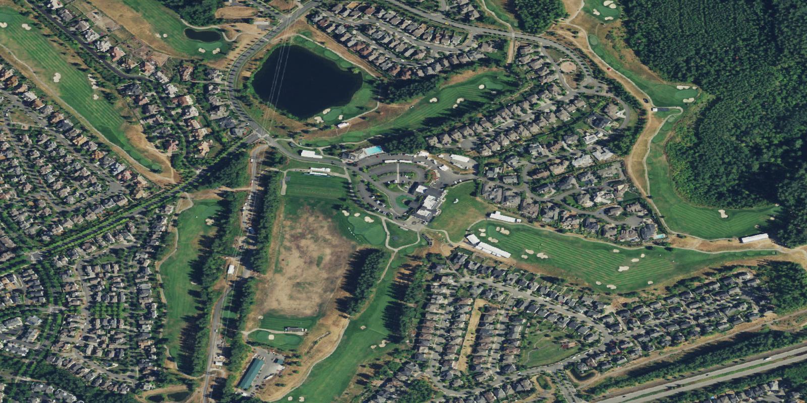 Satellite view of TPC Snoqualmie Ridge
