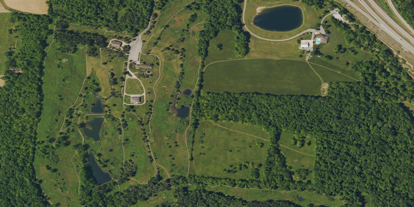 Satellite view of Tree Links Golf Course