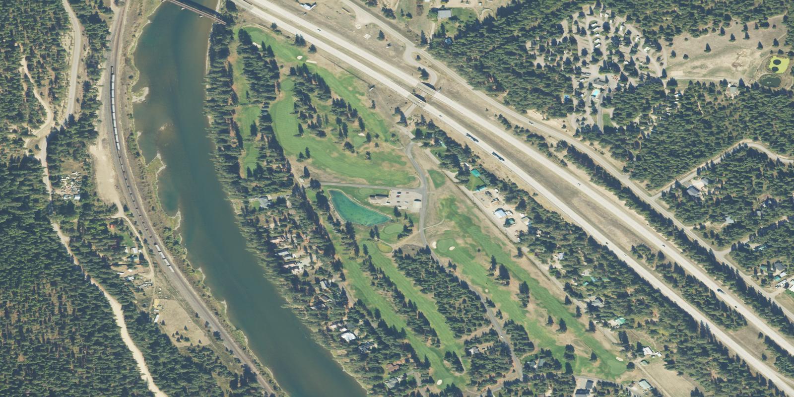 Satellite view of Trestle Creek Golf Course