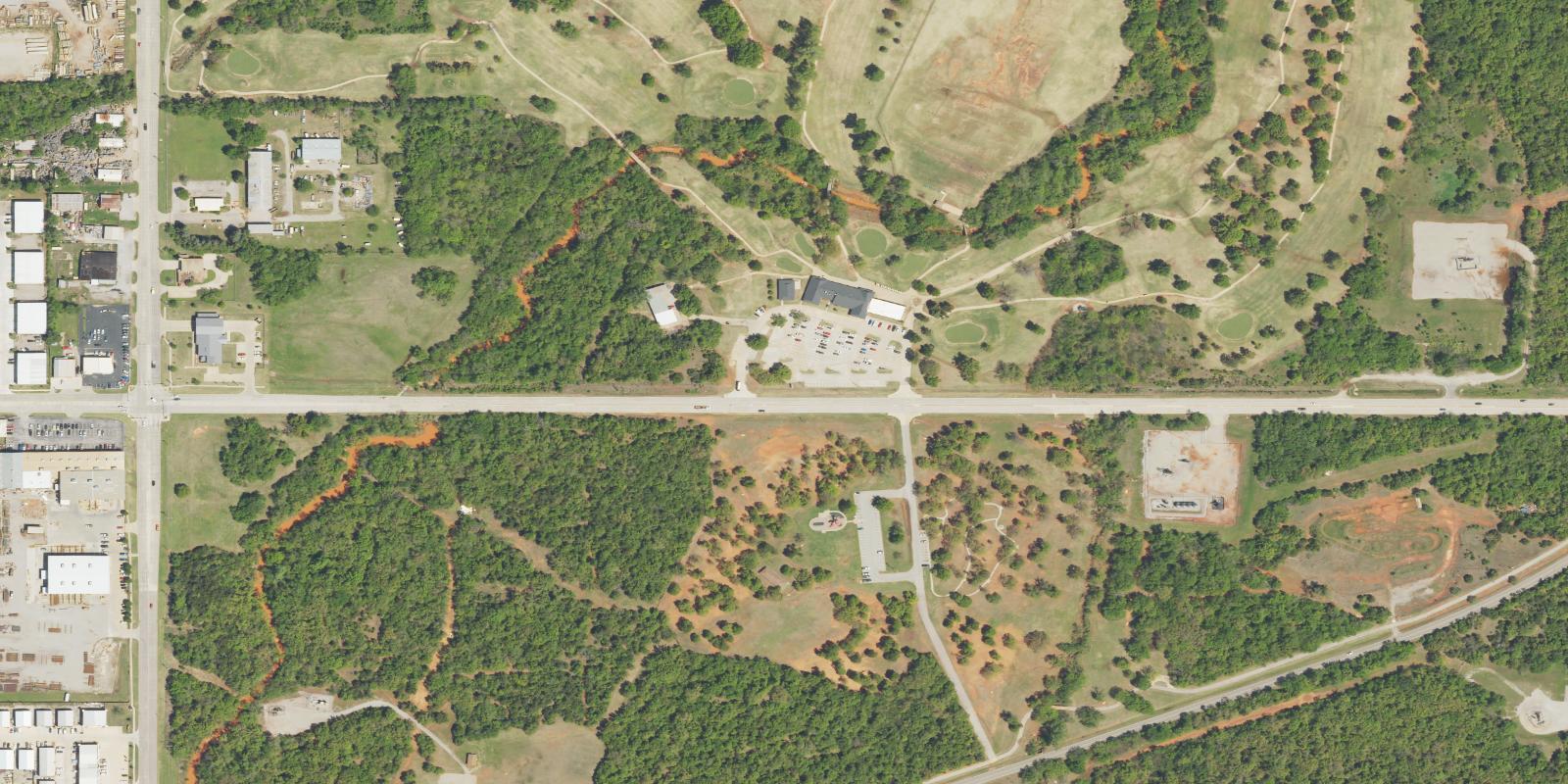 Satellite view of Trosper Park Golf Course