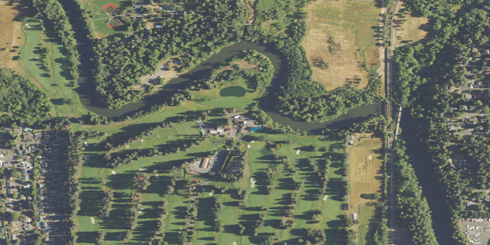 Satellite view of Tualatin Country Club