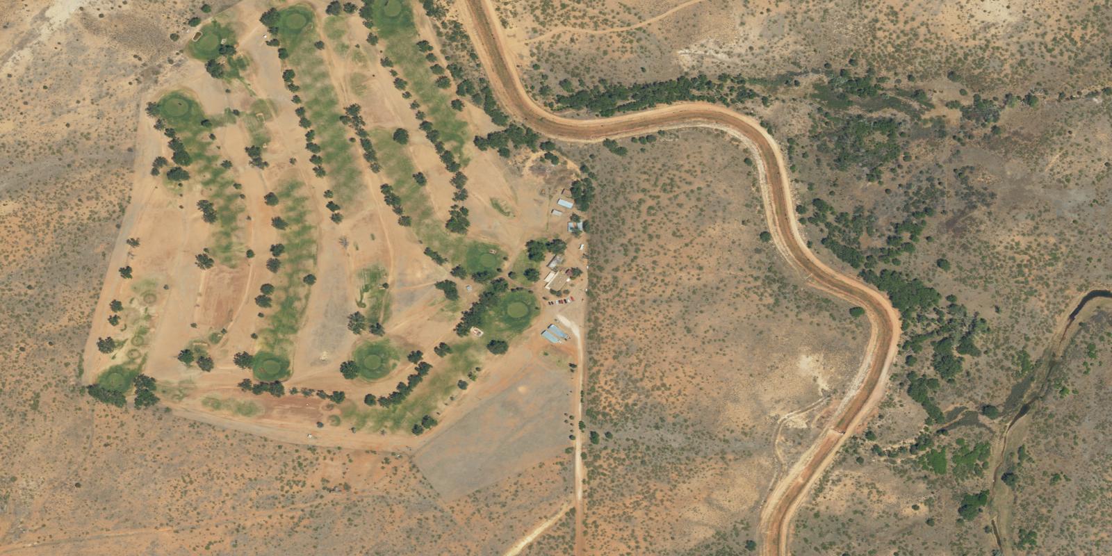 Satellite view of Tucumcari Municipal Golf Course
