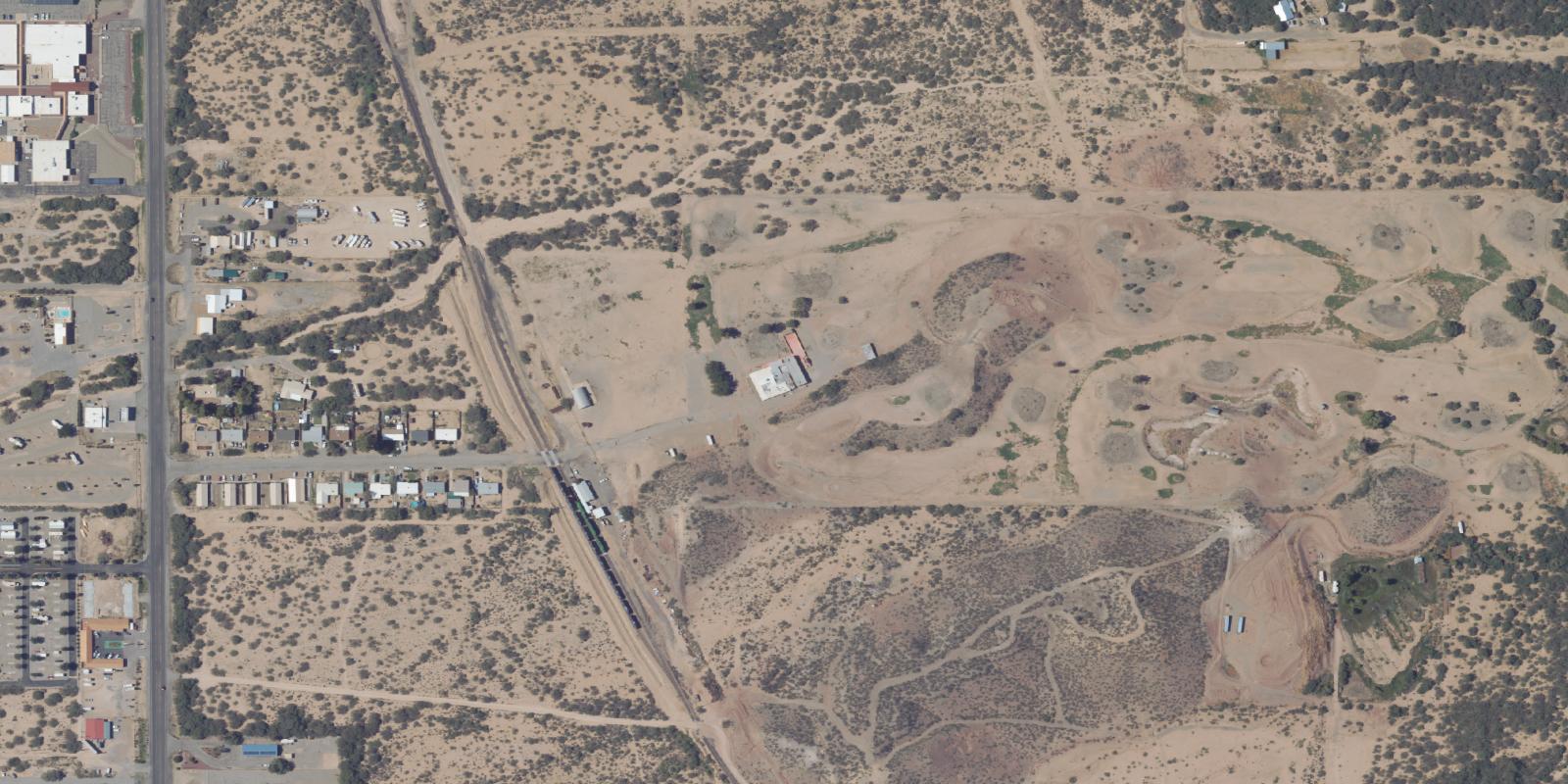 Satellite view of Turquoise Hills Golf & RV