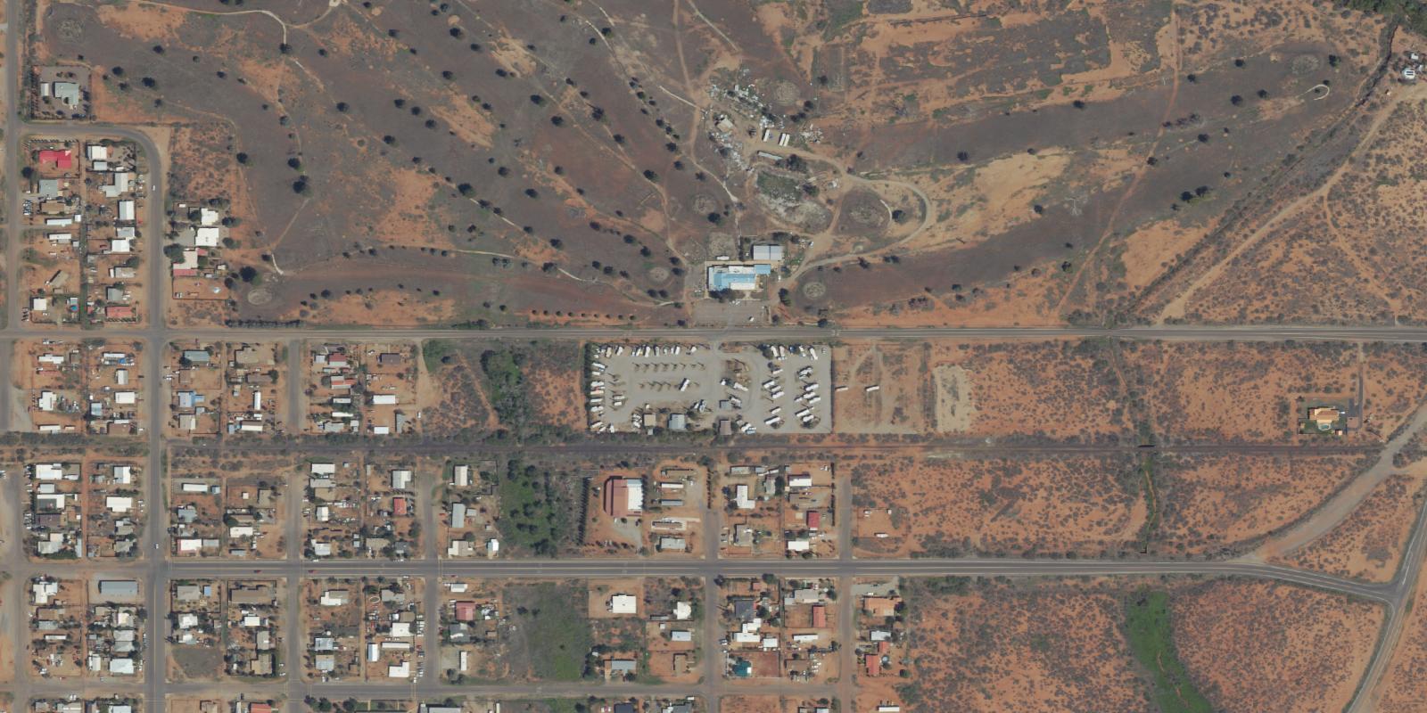 Satellite view of Turquoise Valley Golf/RV Park