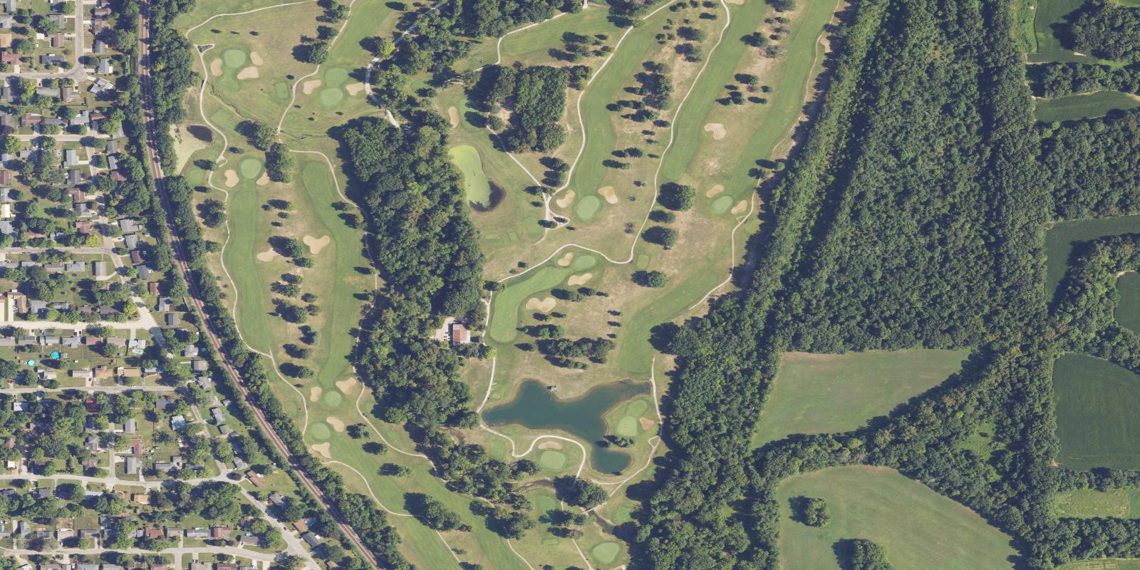 Satellite view of Turtle Run Golf Course