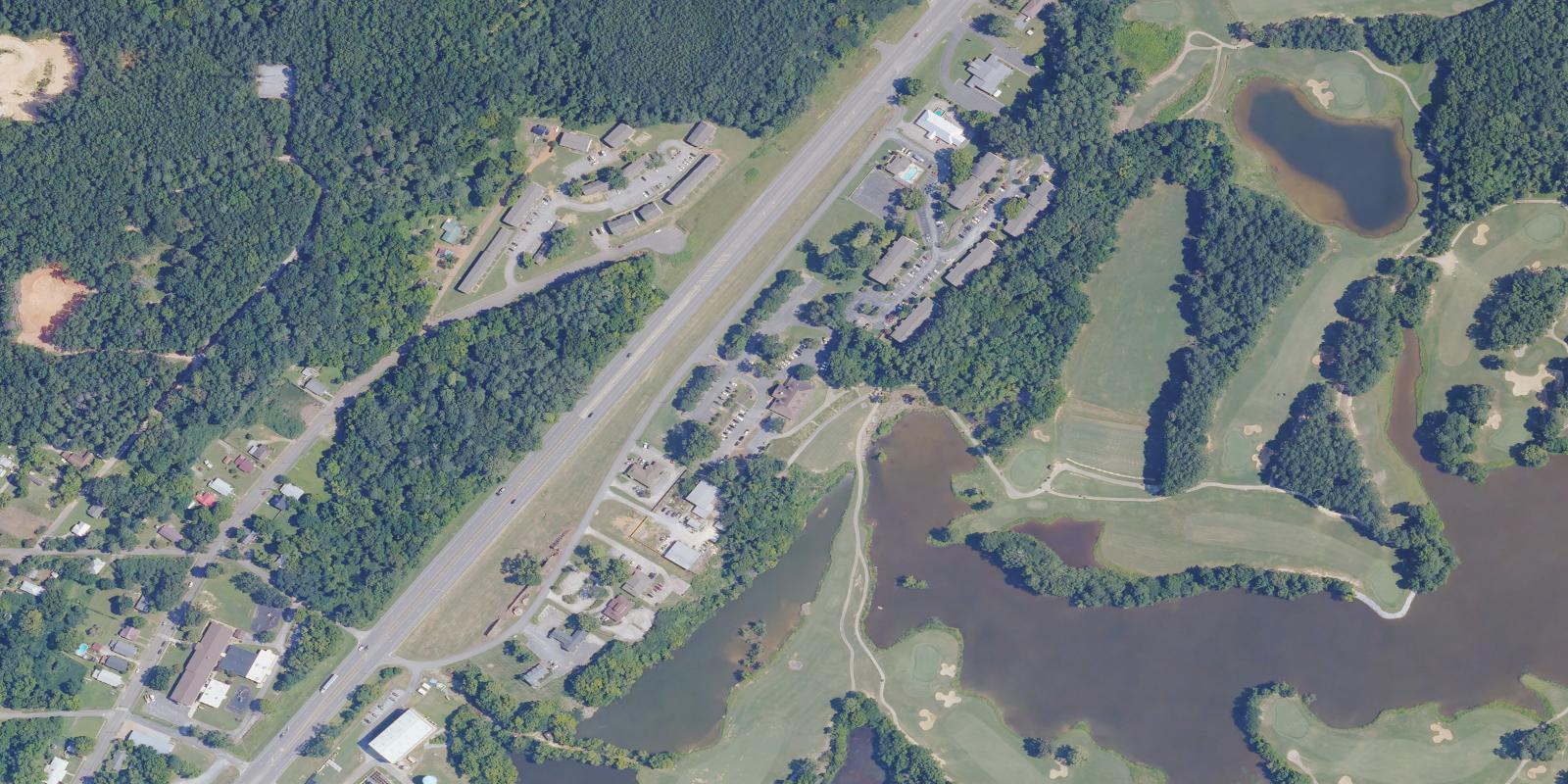 Satellite view of Twin Bridges Golf Club