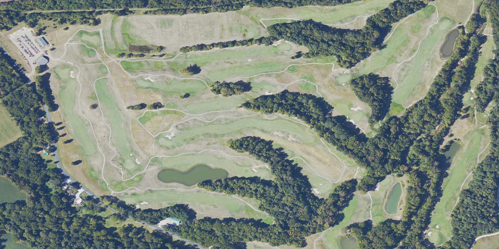 Satellite view of Twin Bridges Golf Club