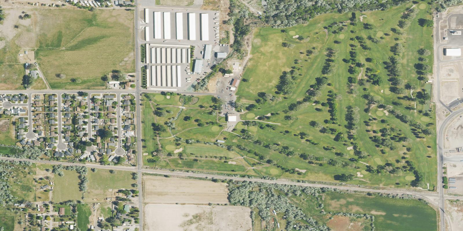 Satellite view of Twin Falls Municipal Golf Course