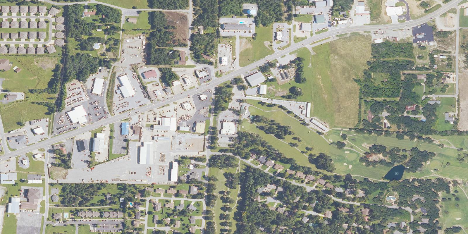 Satellite view of Twin Lakes Golf Club