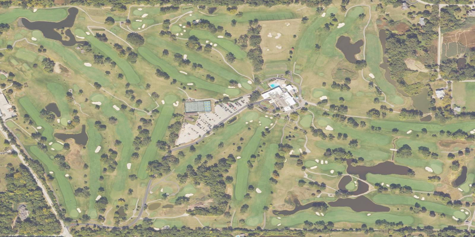 Satellite view of Twin Orchards Country Club