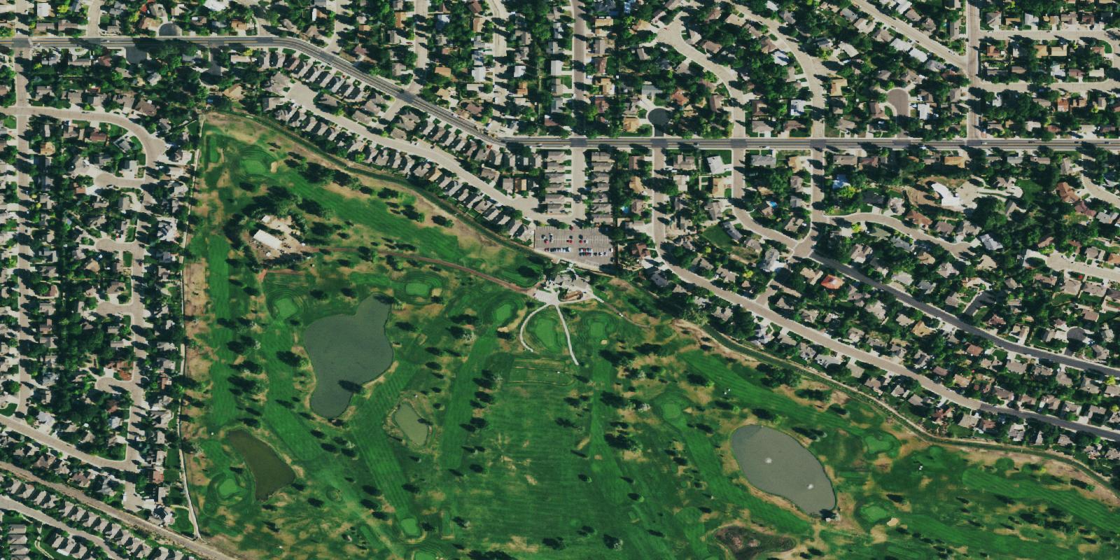Satellite view of Twin Peaks Golf Course