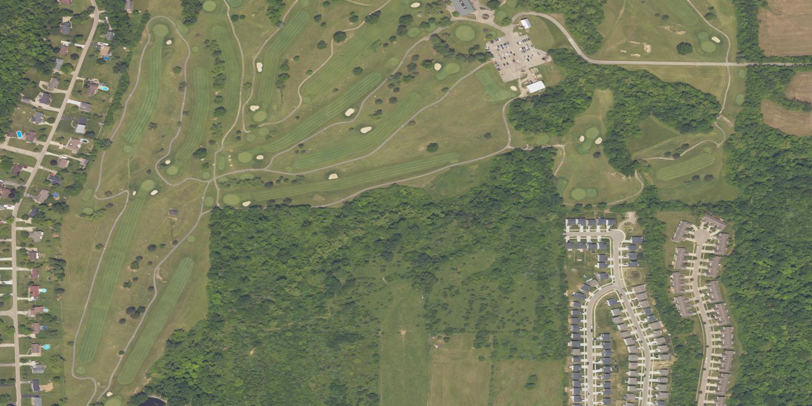Satellite view of Twin Run Golf Course
