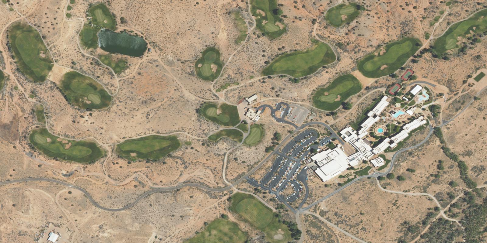 Satellite view of Twin Warriors Golf Club