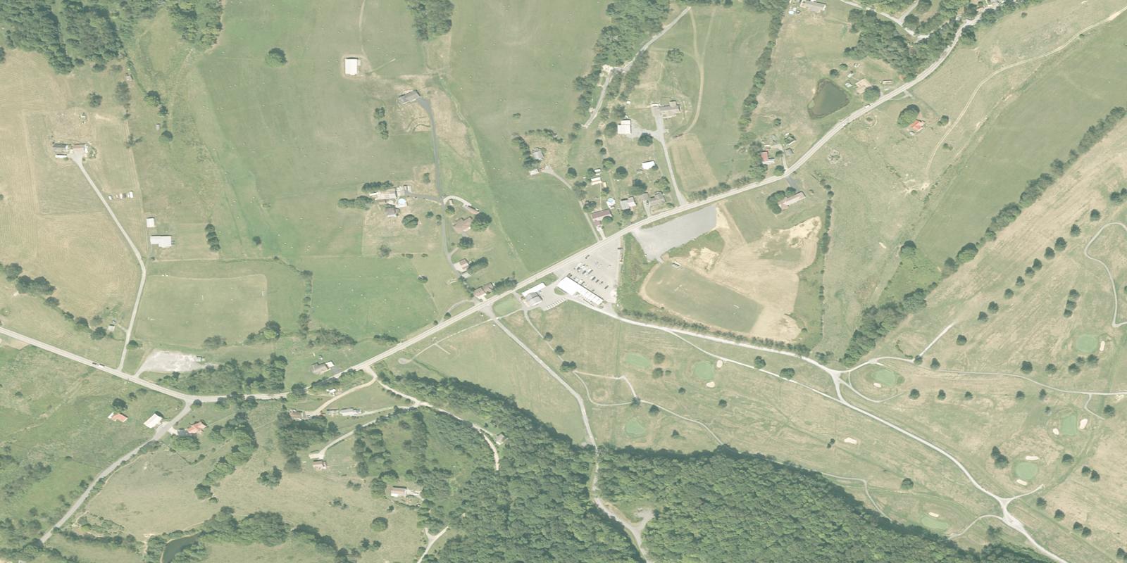 Satellite view of Tygart Lake Public Golf Course