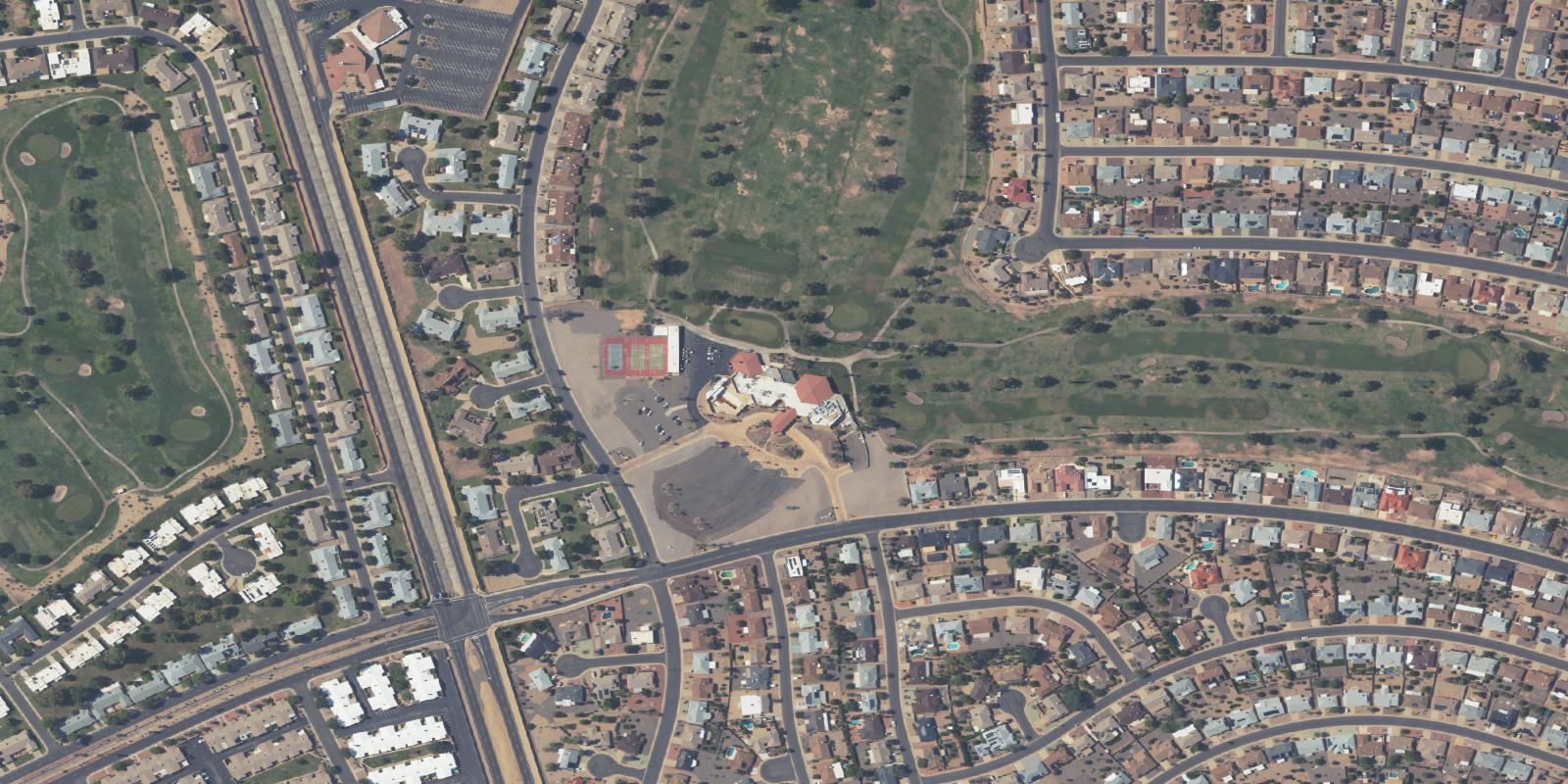 Satellite view of Union Hills Golf Club
