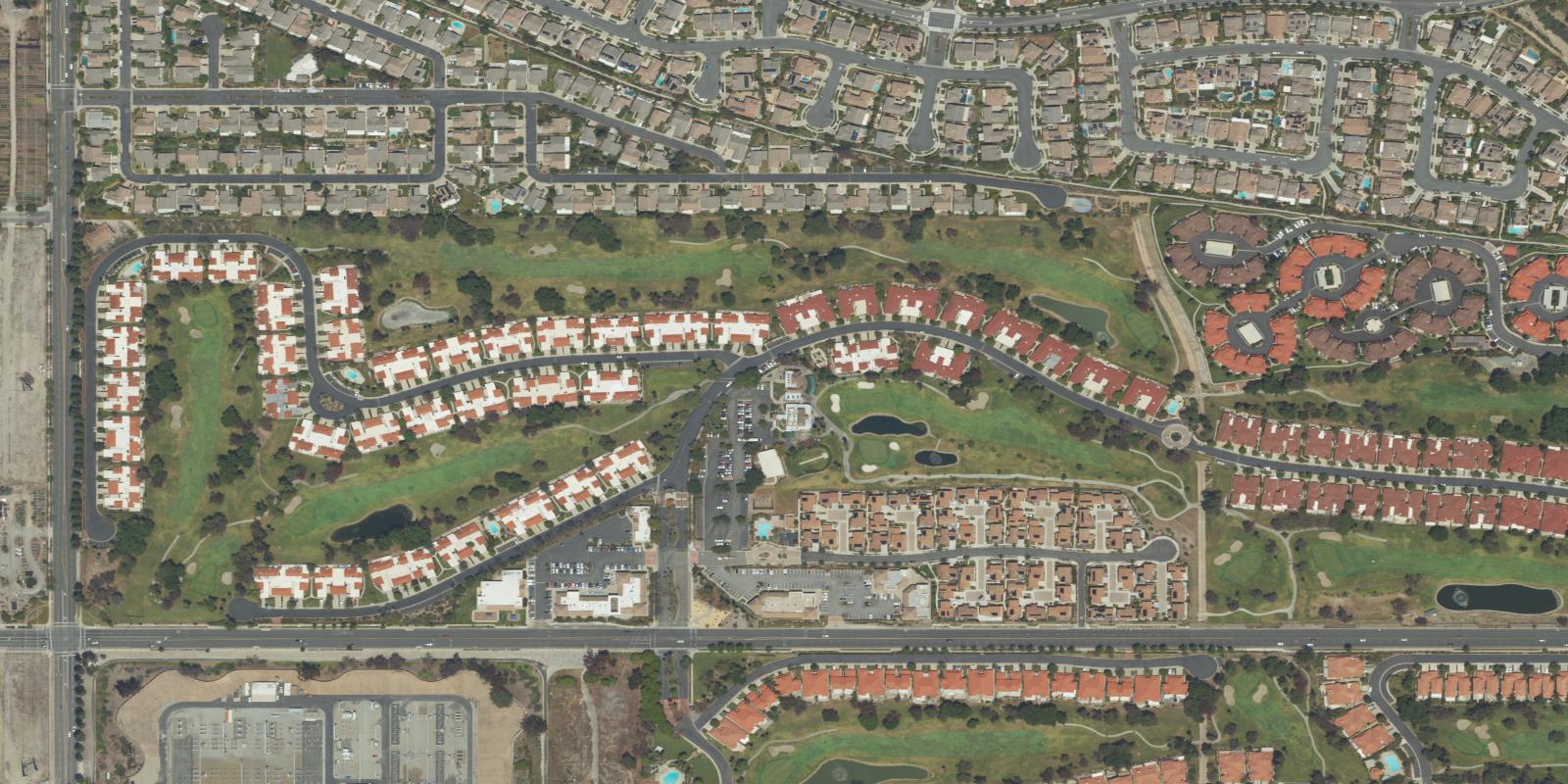 Satellite view of Upland Hills Country Club