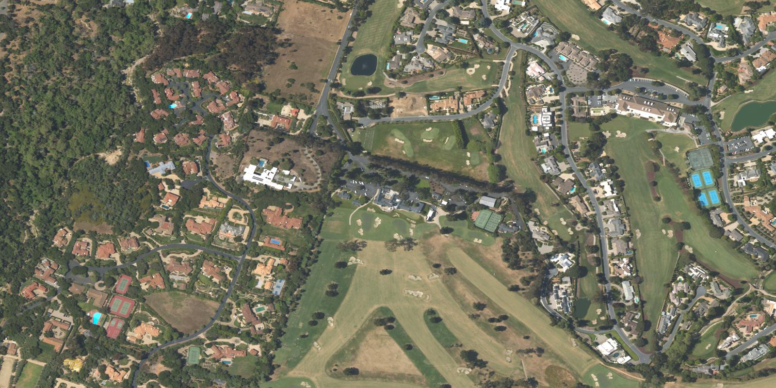 Satellite view of Valley Club of Montecito