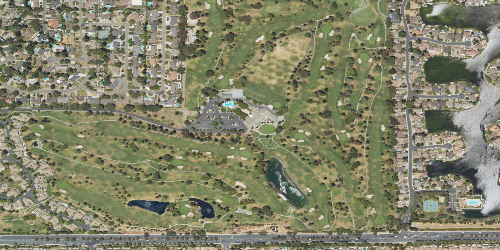 Satellite view of Valley Hi Country Club