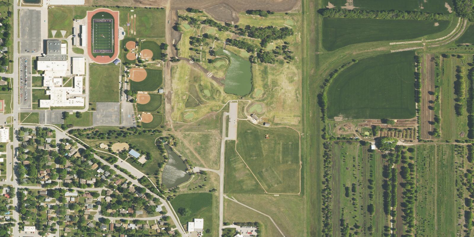Satellite view of Valley Point Golf Course
