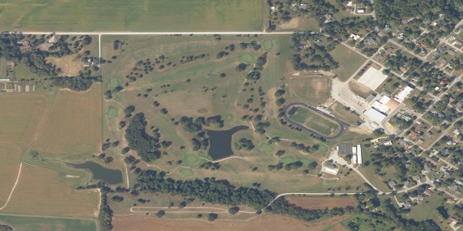 Satellite view of Van Buren Recreation Area Golf