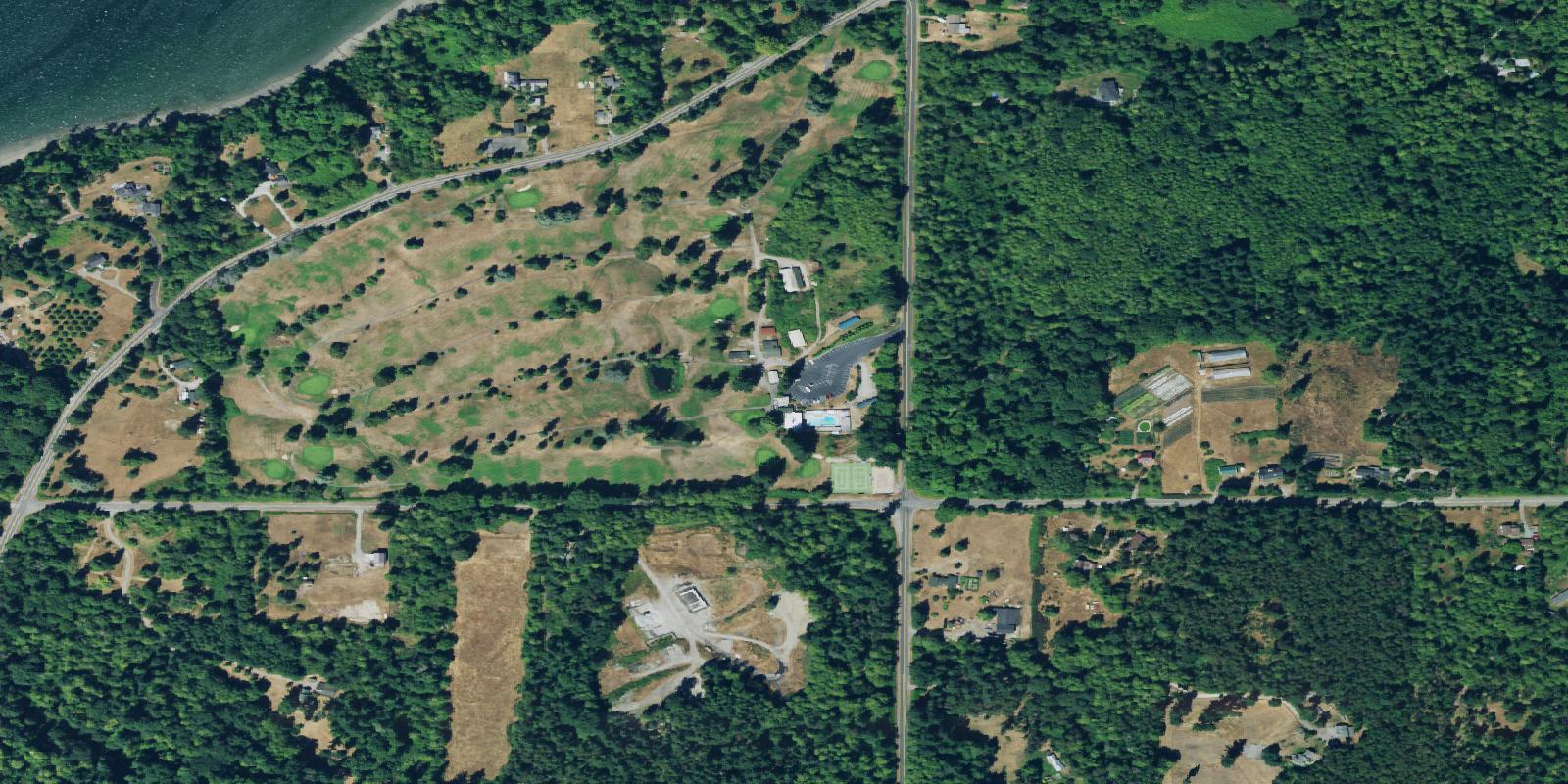 Satellite view of Vashon Island Golf & Country Club
