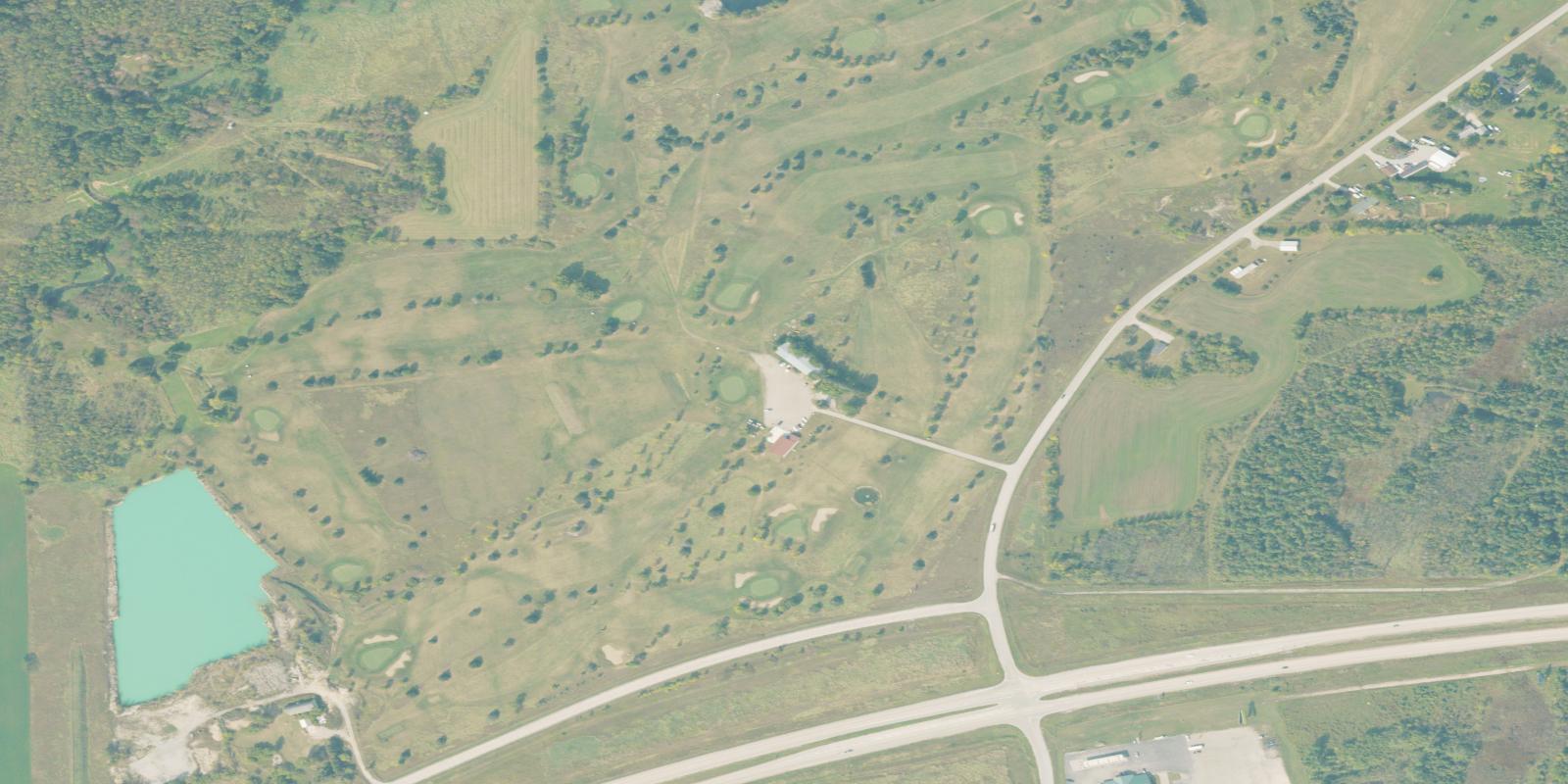 Satellite view of Vernon Hills Golf Course