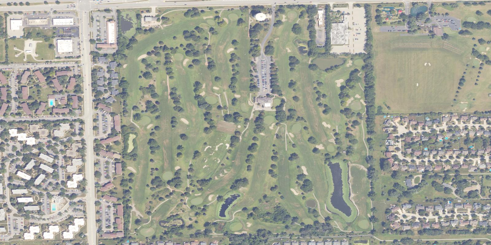 Satellite view of Village Greens of Woodridge