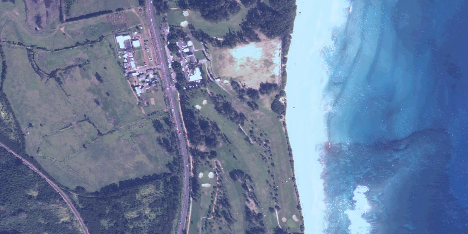 Satellite view of Wailua Municipal Golf Course