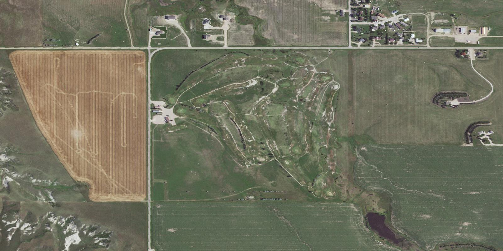 Satellite view of Wall Community Golf Course