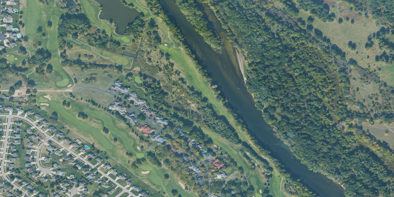 Satellite view of Wallinwood Springs Golf Club