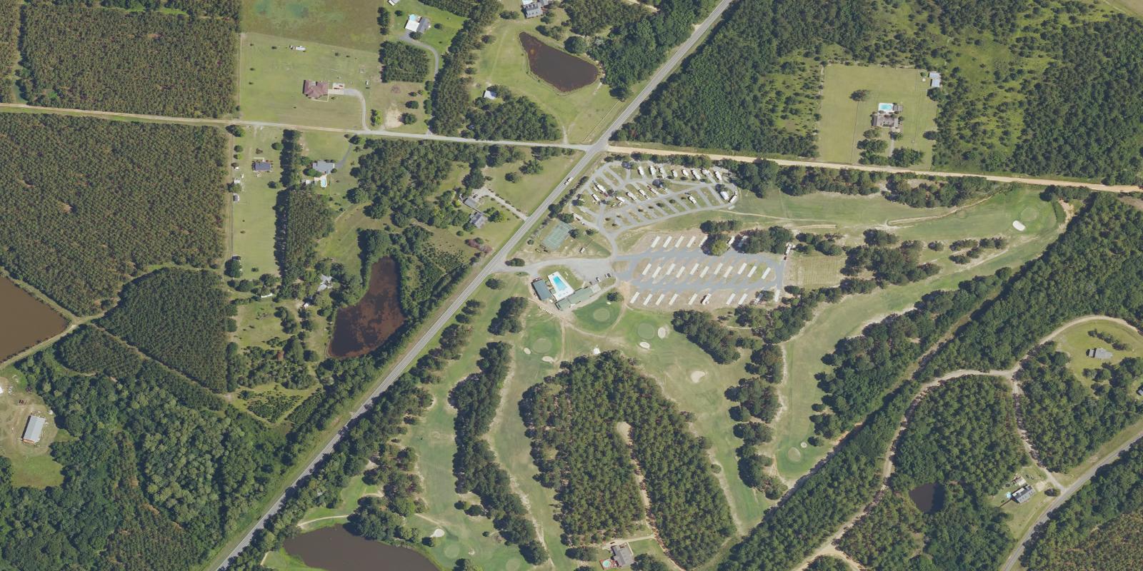 Satellite view of Wanee Lake Golf & RV Resort