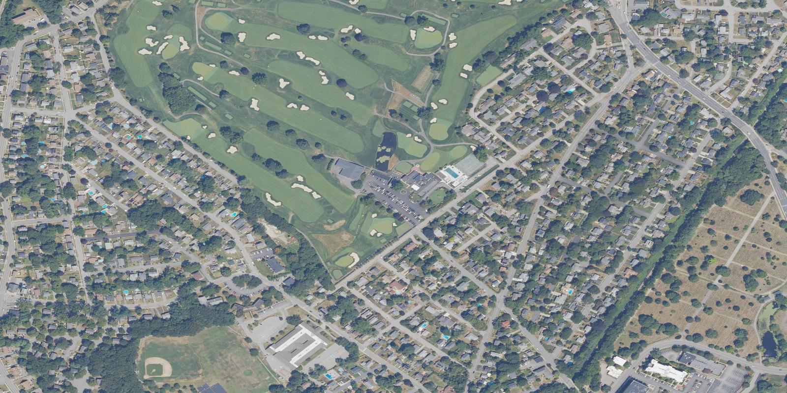 Satellite view of Wannamoisett Country Club