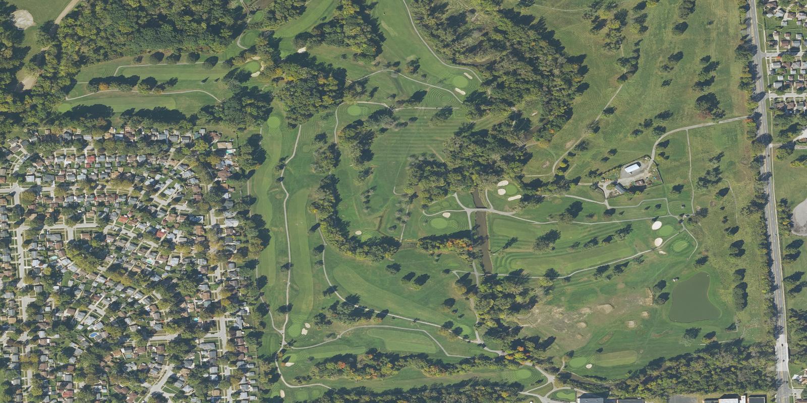 Satellite view of Warren Valley Golf Course
