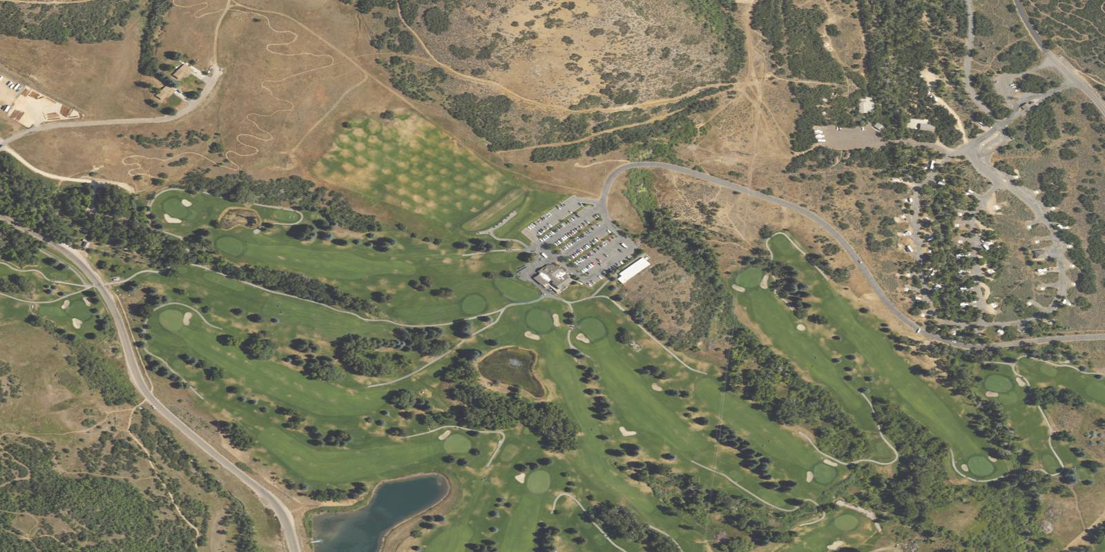 Satellite view of Wasatch Mountain - Lake Course