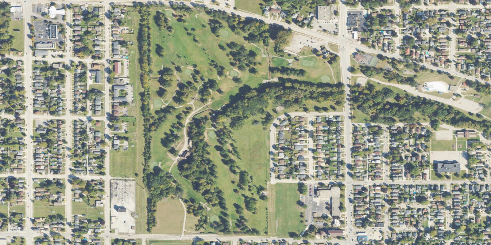 Satellite view of Washington Park Municipal Golf Course