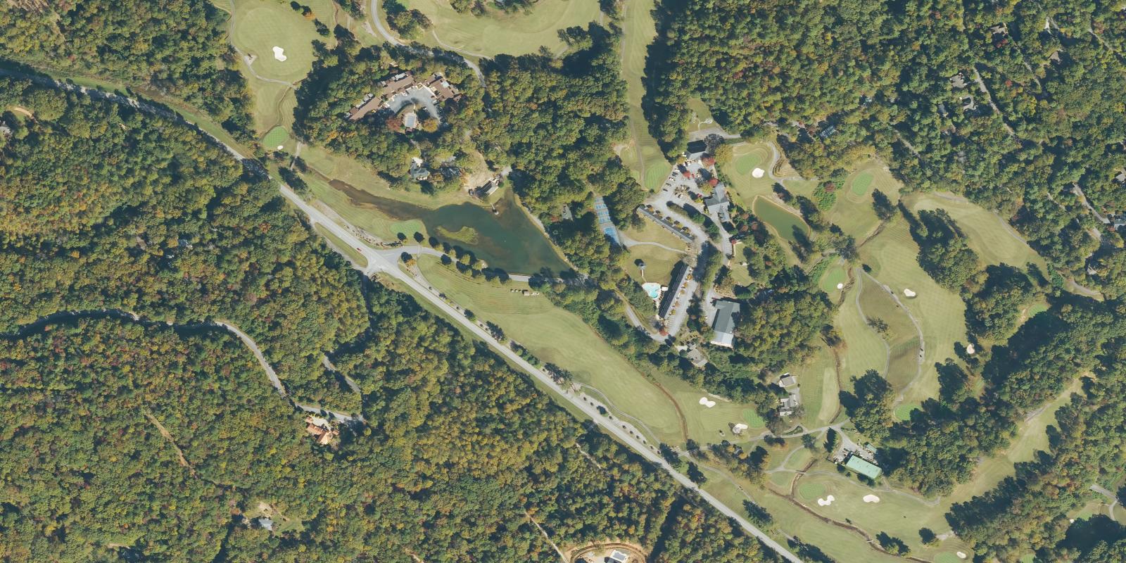 Satellite view of Waterfall Country Club